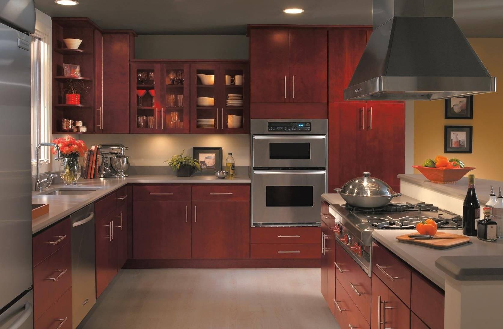Кухни бордового цвета: топ-170 фото стильных примеров дизайна кухни бордового цвета + обзоры современных интерьеров