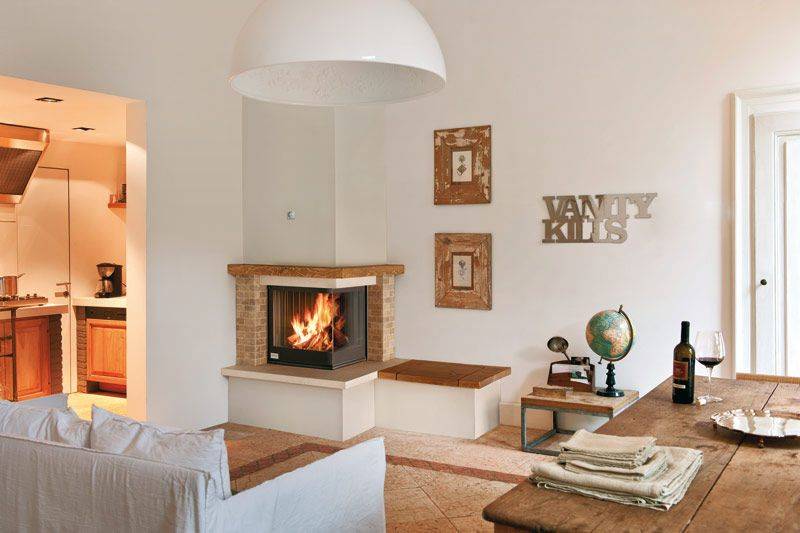 Угловые камины: 70 горячих идей для классических и современных гостиных (фото)
