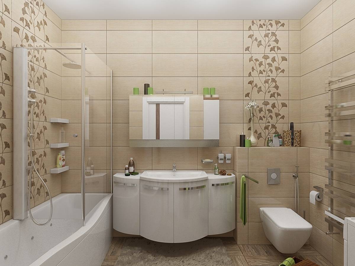 Плитка для маленькой ванной комнаты — подбор и дизайн (фото, видео)