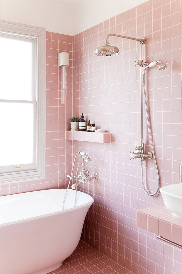 Розовая ванная – жемчужина вашего интерьере
