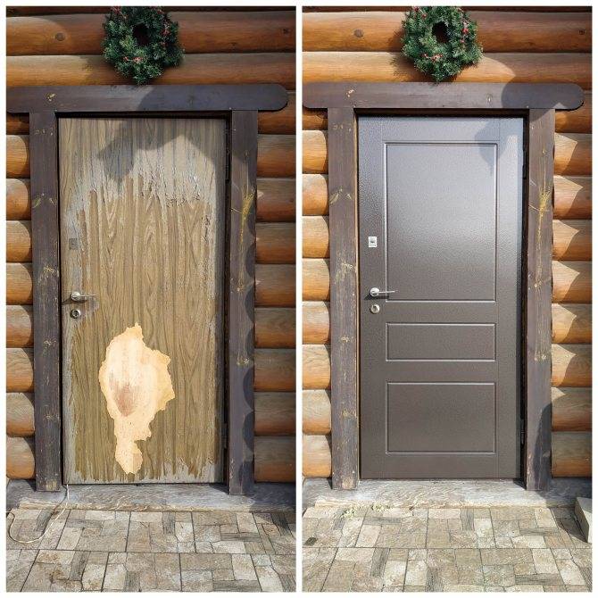 Как отреставрировать деревянную дверь своими руками