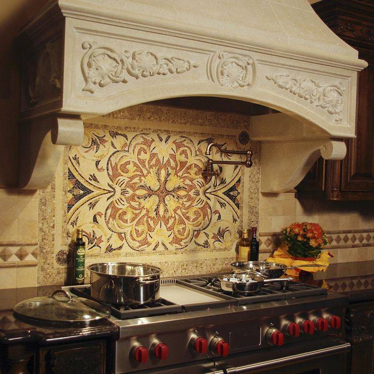 Фартук для кухни из мозаики – изюминка кухонного дизайна
