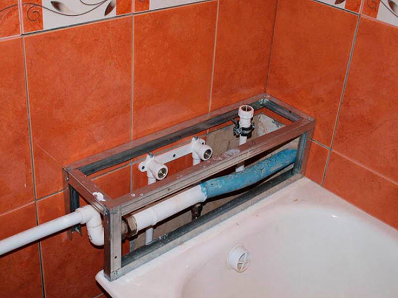 Как скрыть трубы в туалете/ванной комнате своими руками: пошаговая инструкция