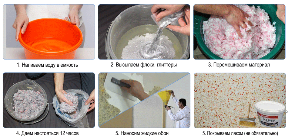 Как пользоваться жидкими обоями: инструкции и рекомендации. подготовка стен для нанесения жидких обоев - handskill.ru