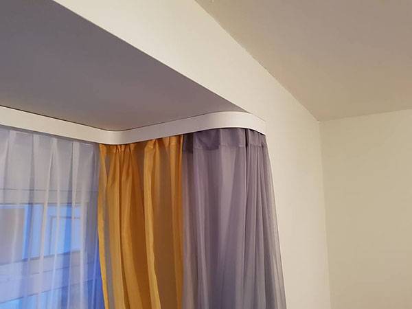Потолочные шторы — 100 фото декора для окон