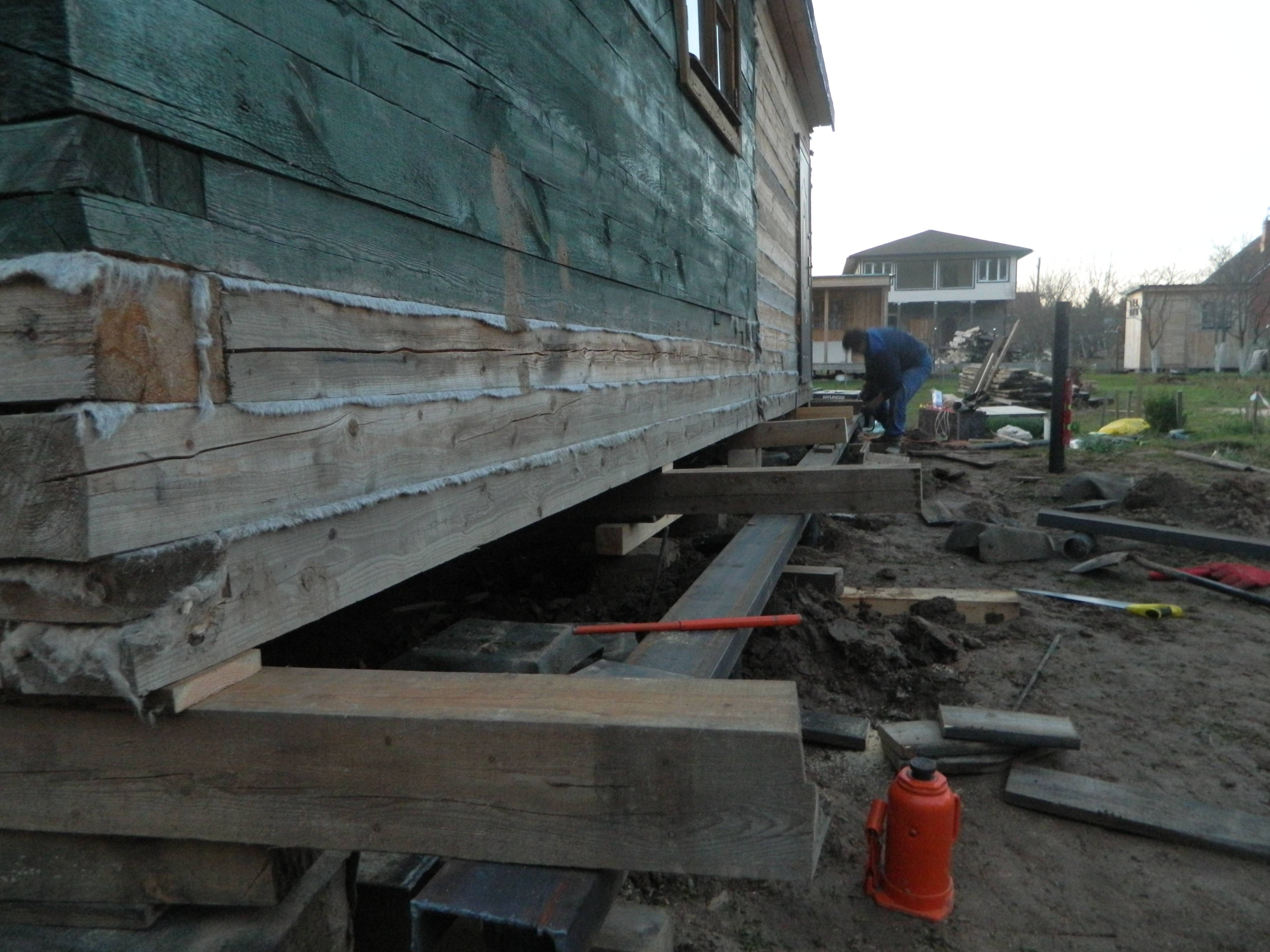 Замена фундамента под деревянным домом своими руками, основные этапы работ