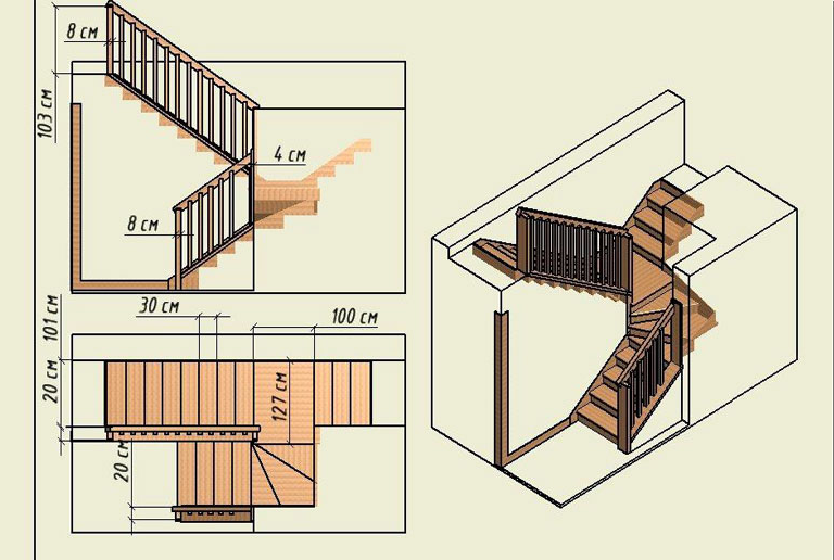 Как рассчитать лестницу на 2 этаж: параметры и правила для самостоятельного расчета, виды межэтажных лестниц